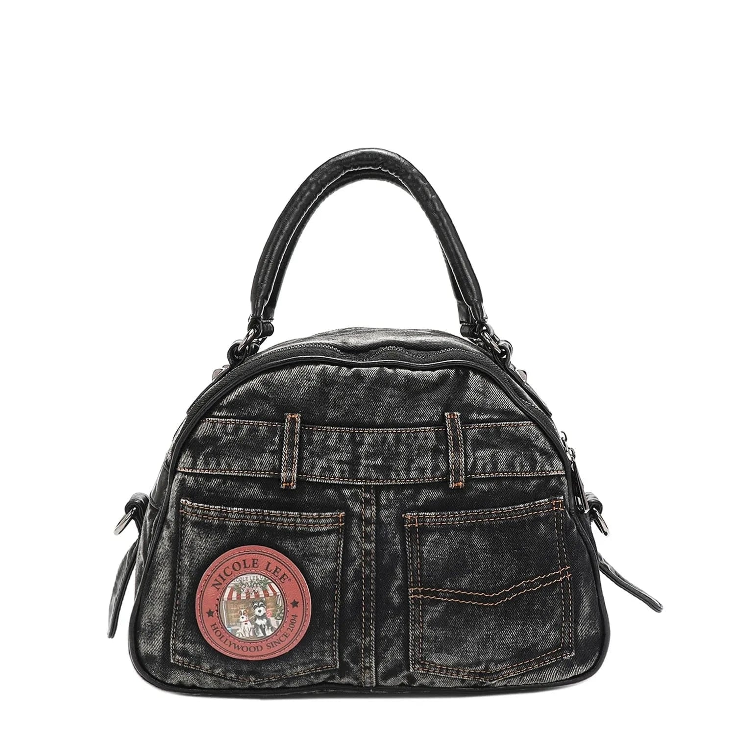 Trendsi SISTERS SECRET / One Size Nicole Lee USA Denim Sisters Secret Dome Handbag