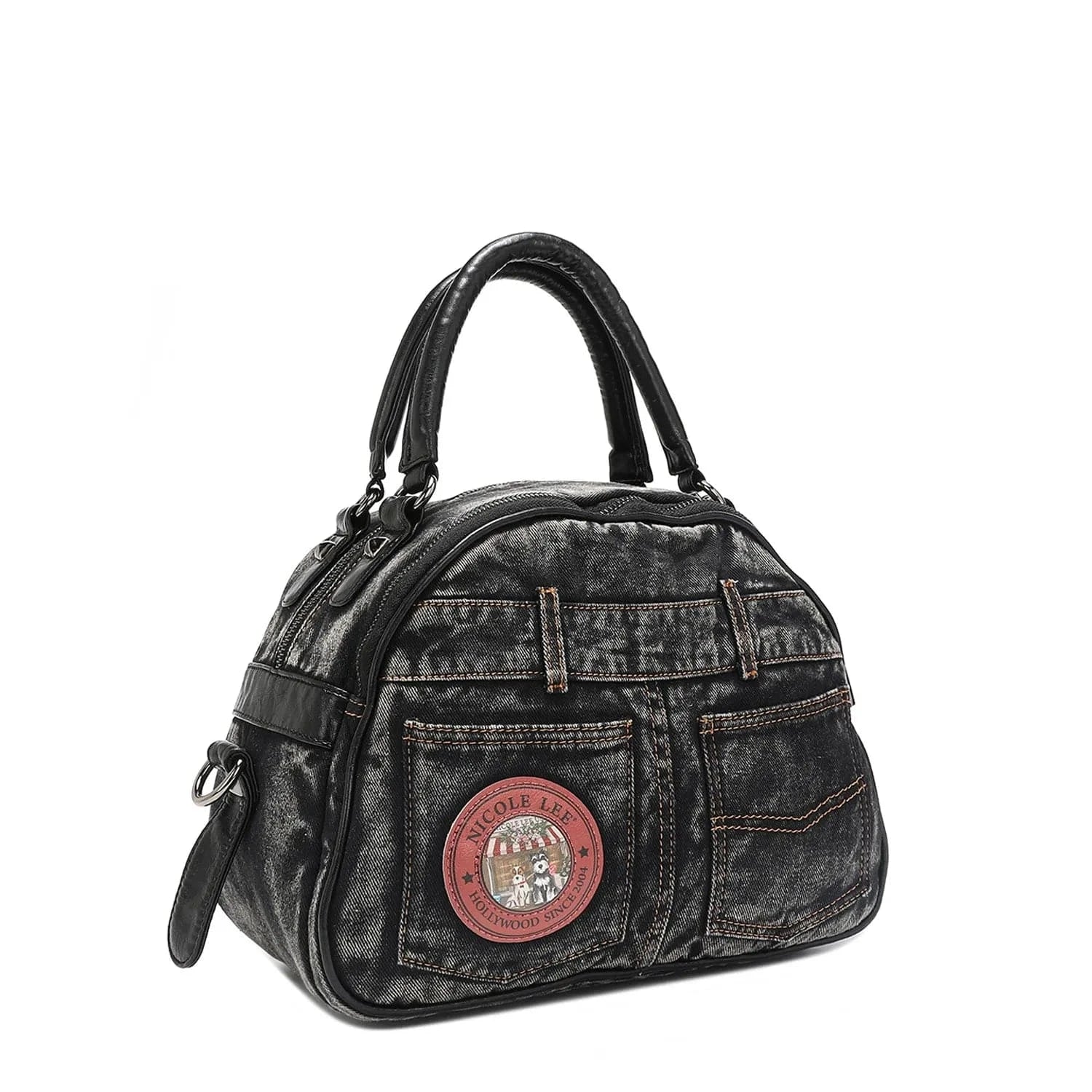 Trendsi SISTERS SECRET / One Size Nicole Lee USA Denim Sisters Secret Dome Handbag