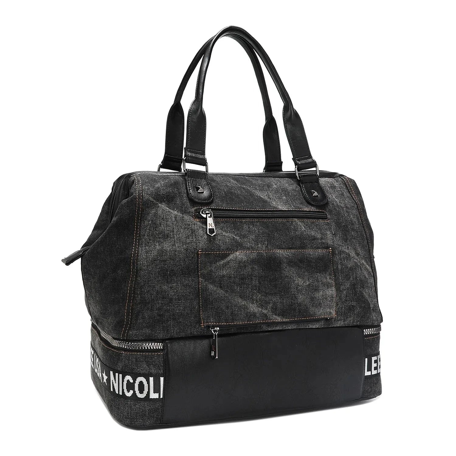 Trendsi SISTERS SECRET / One Size Nicole Lee USA Denim Sisters Secret Weekender Travel Bag