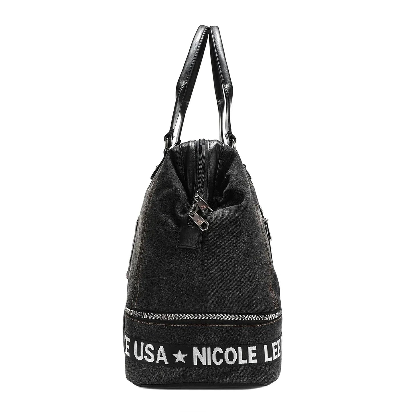 Trendsi SISTERS SECRET / One Size Nicole Lee USA Denim Sisters Secret Weekender Travel Bag
