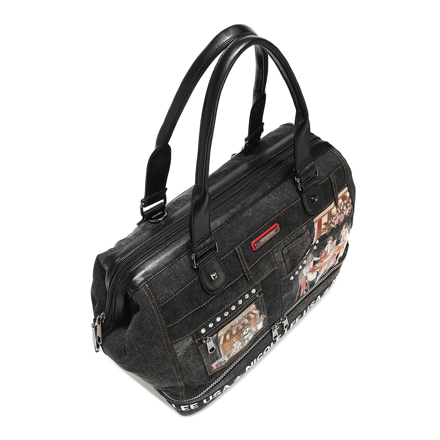 Trendsi SISTERS SECRET / One Size Nicole Lee USA Denim Sisters Secret Weekender Travel Bag