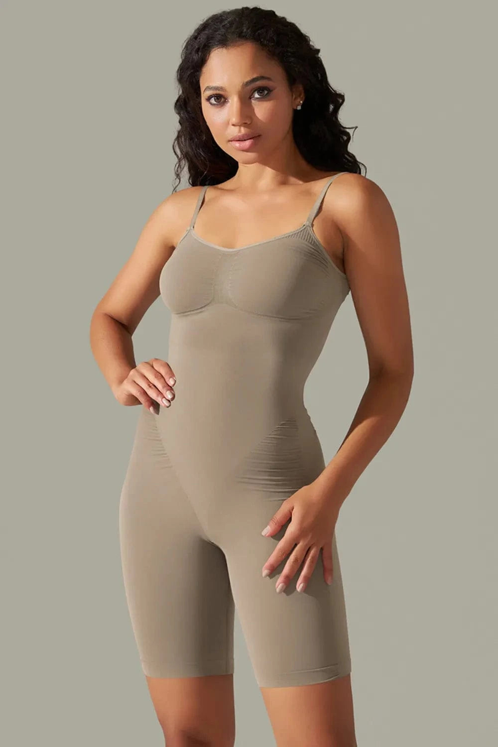 Trendsi Spaghetti Strap Active Romper