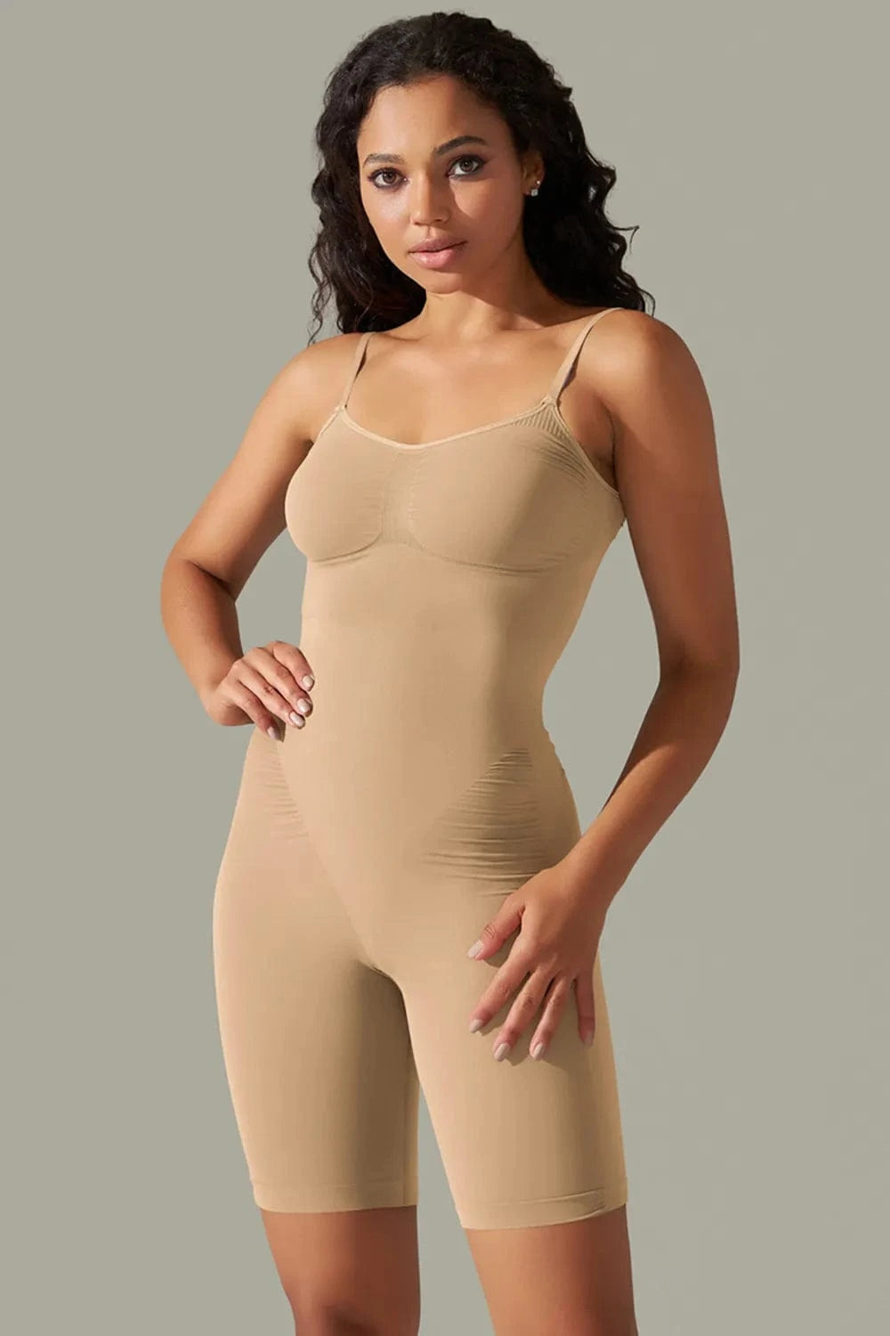 Trendsi Spaghetti Strap Active Romper