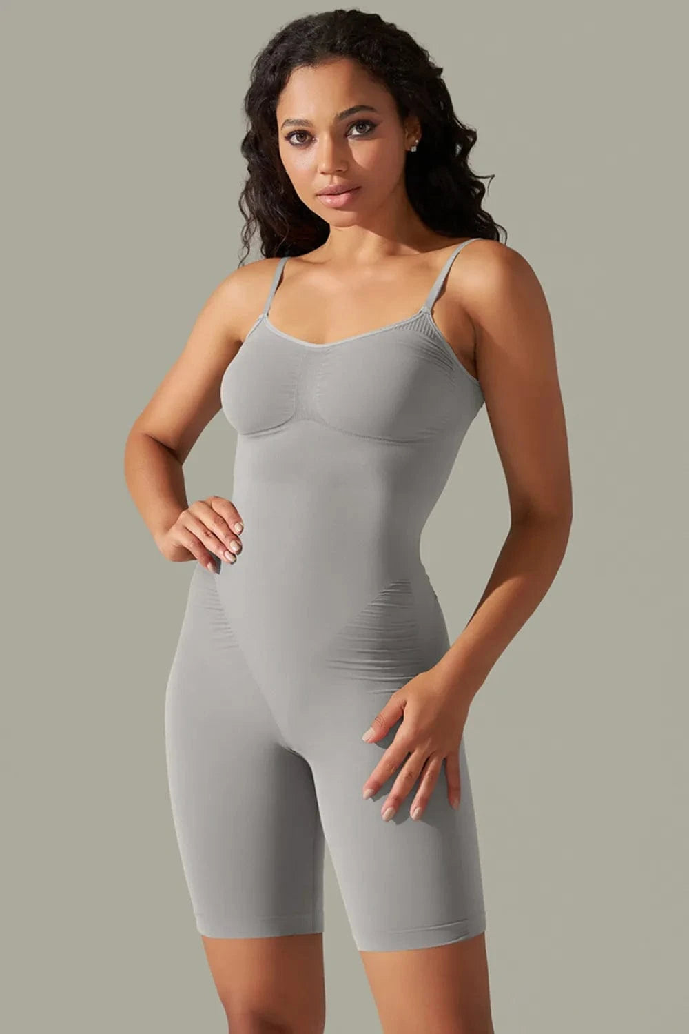 Trendsi Spaghetti Strap Active Romper