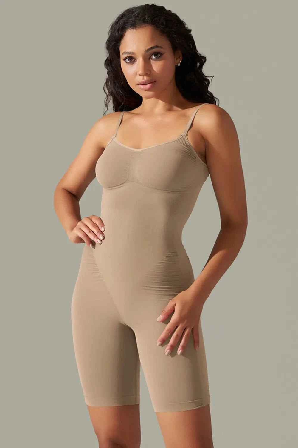 Trendsi Spaghetti Strap Active Romper