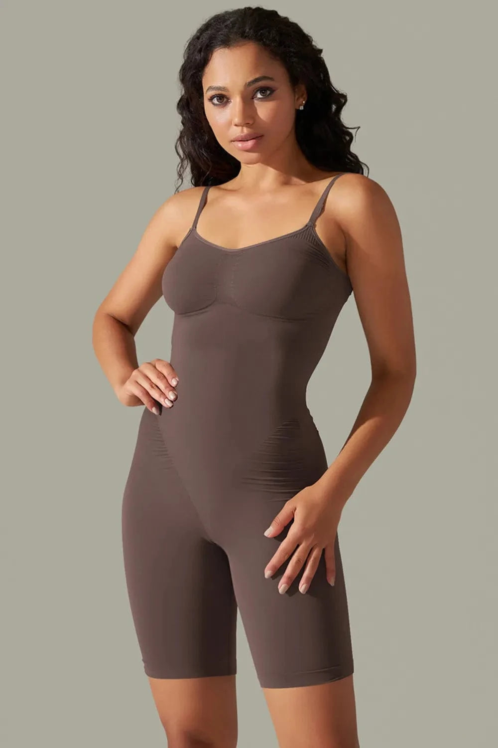 Trendsi Spaghetti Strap Active Romper