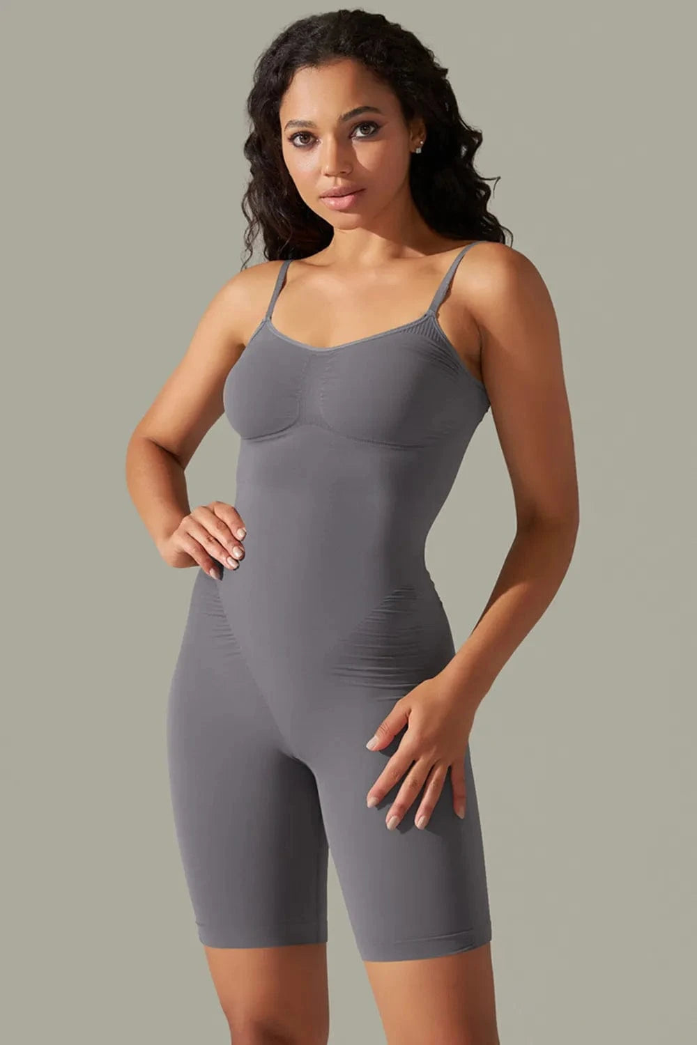 Trendsi Spaghetti Strap Active Romper