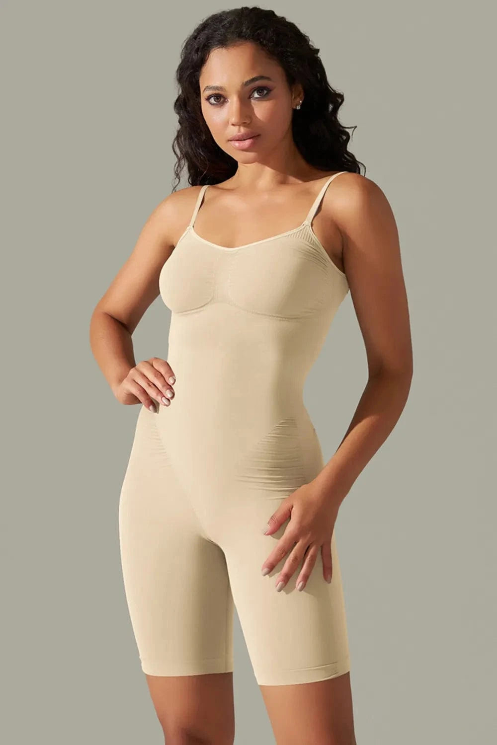 Trendsi Spaghetti Strap Active Romper
