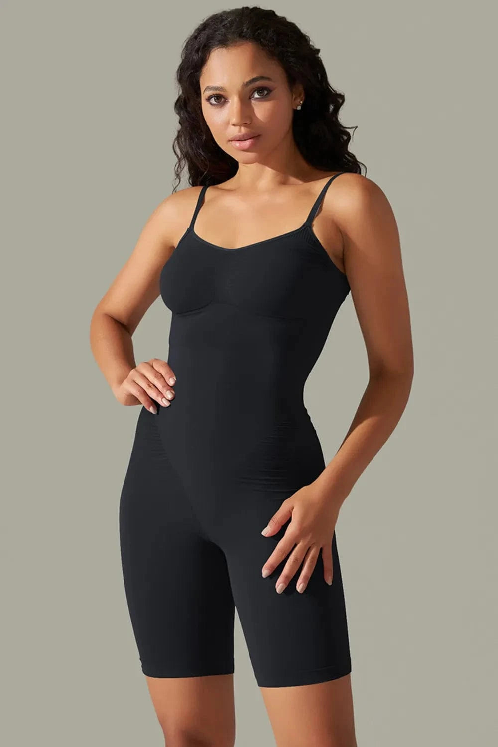 Trendsi Spaghetti Strap Active Romper
