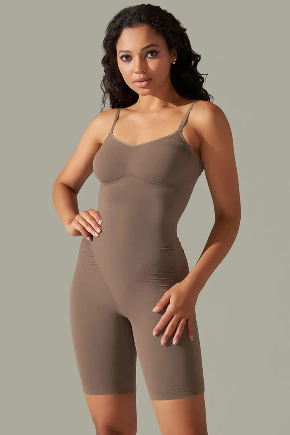 Trendsi Spaghetti Strap Active Romper