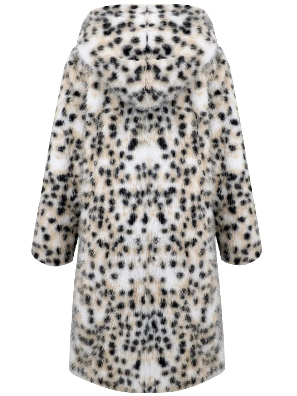 Trendsi Thermal Leopard Faux Fur Hooded Outerwear
