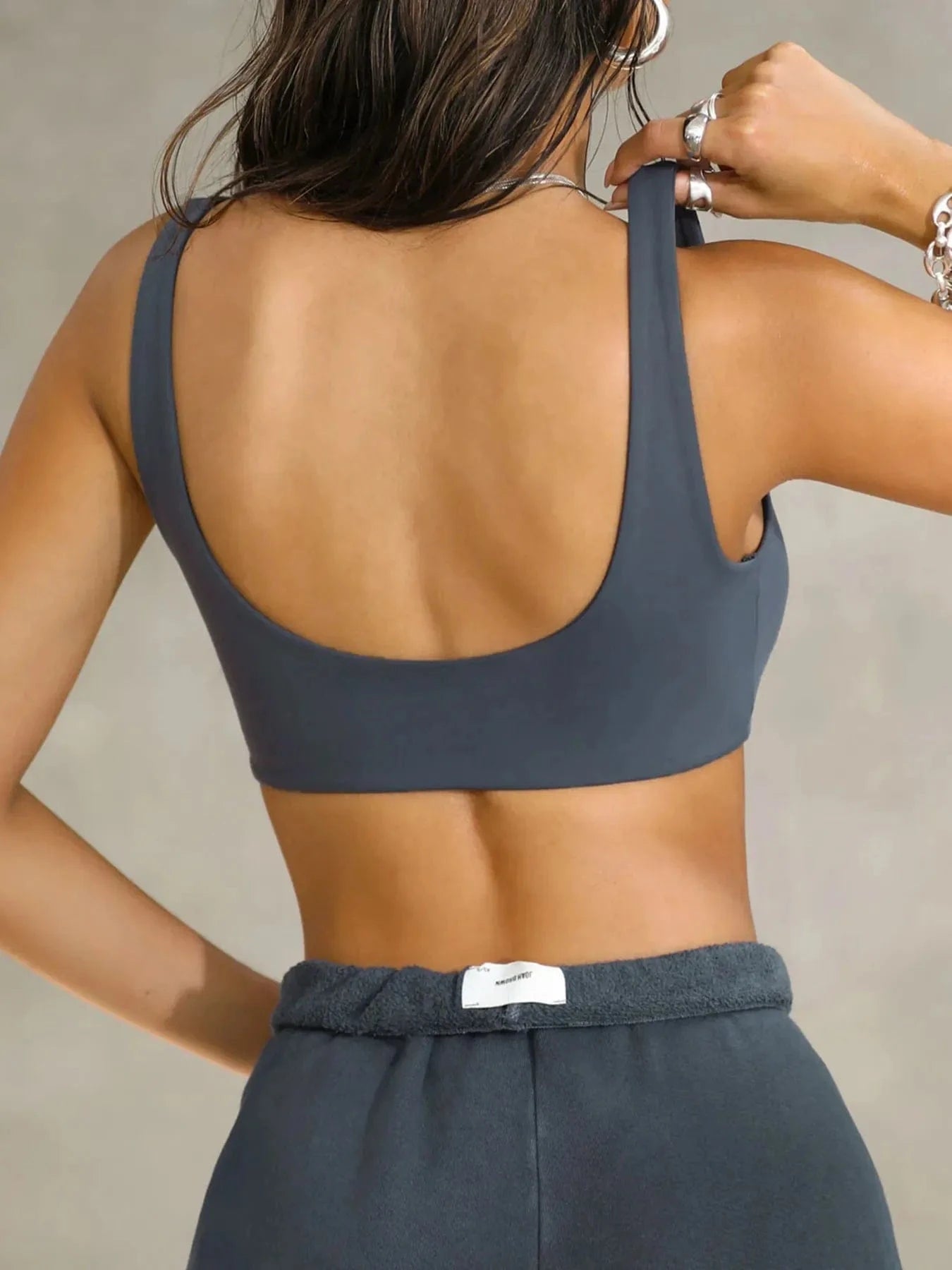 Trendsi tracksuit Seamless Scoop Neck Active Bra