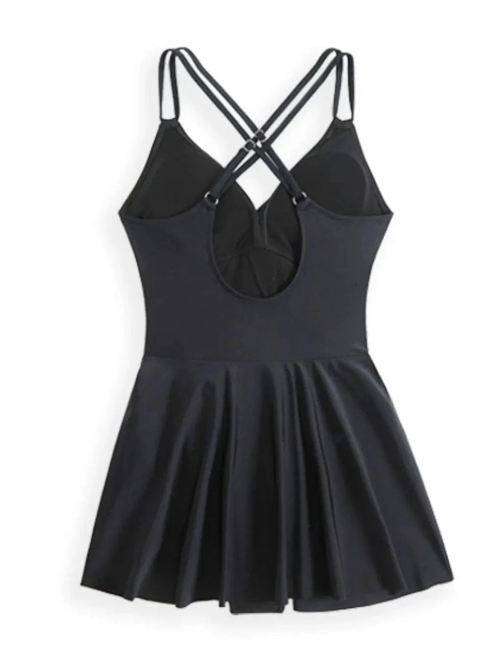 Trendsi Twisted Front Crisscross Double Spaghetti Strap One-Piece Swimwear