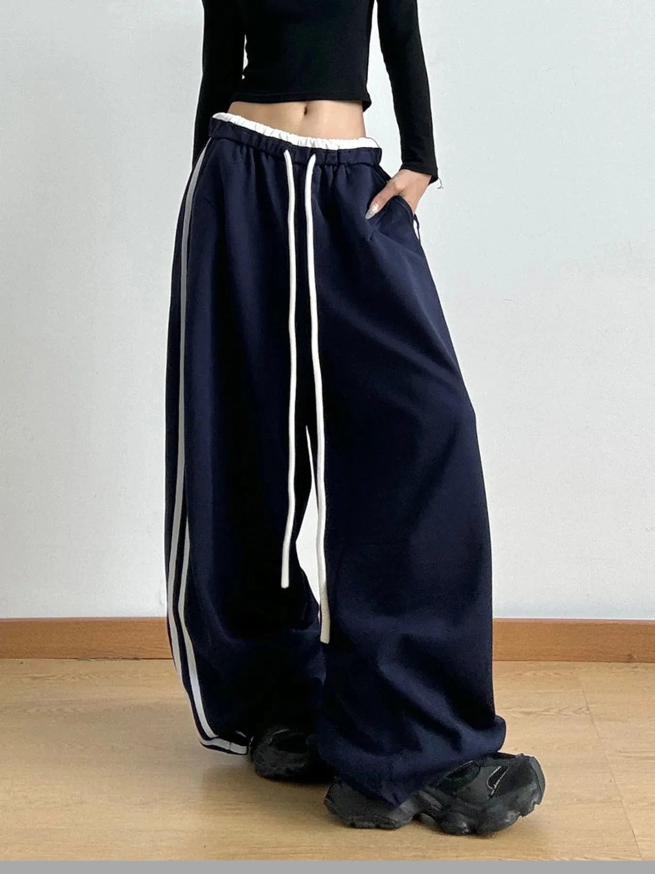 Trendsi Wide Leg Drawstring Pants