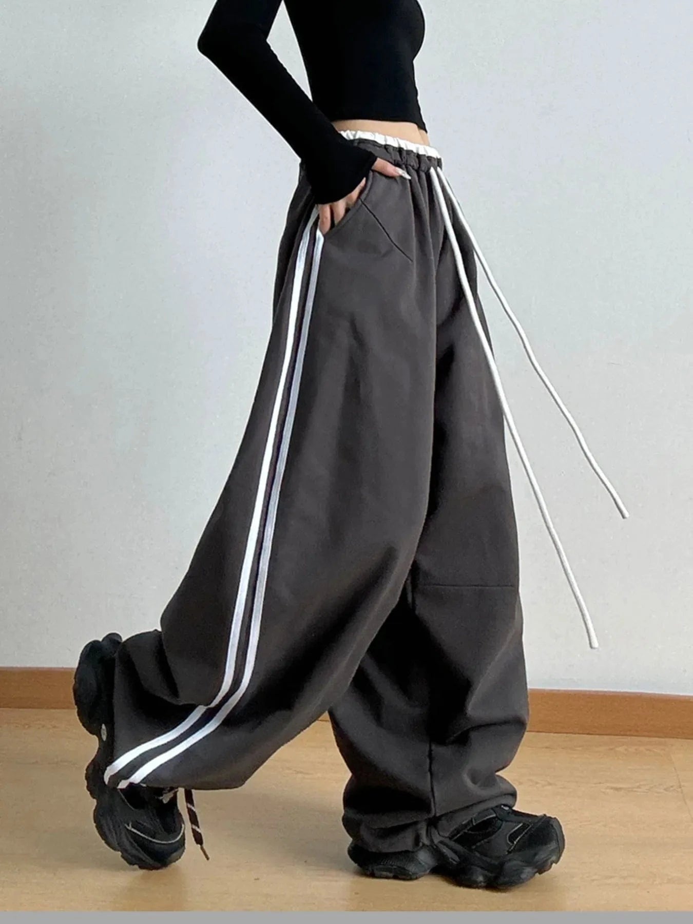 Trendsi Wide Leg Drawstring Pants